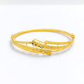 Versatile Contemporary 22k Gold Bangle Bracelet