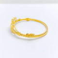 Reflective Wave 22k Gold Bangle Bracelet