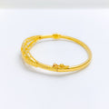 Contemporary Tapered 22k Gold Bangle Bracelet