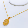 IN-STORE PROMO - 22k Gold Wire Pendant With Chain 1