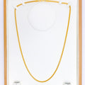 22k-gold-Majestic Hollow Jazzy Long Chain - 26"