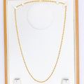 22k-gold-Ornate Mini Bead Dressy Long Chain - 26"