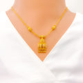 22k-gold-radiant-rectangular-dome-necklace-set