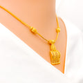 22k-gold-radiant-rectangular-dome-necklace-set