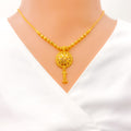 22k-gold-stylish-striped-floral-necklace-set