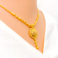 22k-gold-stylish-striped-floral-necklace-set