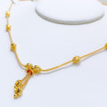 Upscale Chandelier 22k Gold Necklace