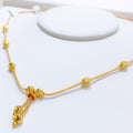 Upscale Chandelier 22k Gold Necklace