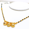 Evergreen Three Thali 22k Gold Mangalsutra