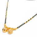 Unique Blooming Flower Thali 22k Gold Mangalsutra