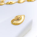 Contemporary High Finish 22k Gold Necklace Set