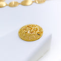 Unique Vintage Jali Work 22k Gold Necklace Set