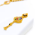 Elevated Peacock 22k Gold Necklace Set