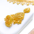 Lavish Beaded Tassel 22k Gold Set