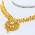 Attractive Smooth Finish 22k Gold Leaf Necklace