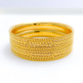 Magnificent Detailed Twin 22k Gold Bangles