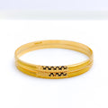 Chic Dotted 22k Gold Bangles