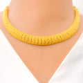 22k-gold-Unique Stunning Chequered Choker Set