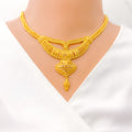 22k-gold-Dressy Decorative Multi bead Necklace Set