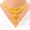 22k-gold-Dressy Decorative Multi bead Necklace Set