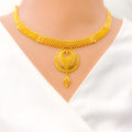 22k-gold-Elevated Glistening Faceted Bead Necklace Set 