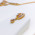 gold-diamond-sparkling-pear-drop-diamond-necklace-set