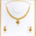 22k-gold-Paisley Accented Traditional Peacock Necklace Set