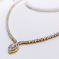 Sophisticated Marquise Drop Diamond Necklace
