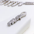 Chic Vine Drop Diamond 18k Gold Necklace Set