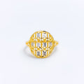 Radiant Round Mesh Ring