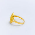 Fancy Elongated Jali Ring