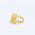 Tasteful Petite Layered 22k Gold Ring