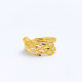 Versatile Fancy Leaf 22k Gold Ring