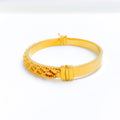 Versatile Multi-Bead 22k Gold Bangle Bracelet