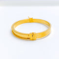 Classy Sleek Everyday 22k Gold Bangle Bracelet