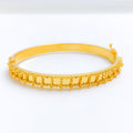 Tasteful Timeless Beadwork 22k Gold Bangle Bracelet