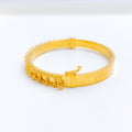Tasteful Timeless Beadwork 22k Gold Bangle Bracelet