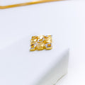 Dazzling Diamond Shaped 22k Gold Pendant Set