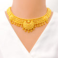 22k-gold-Charming Chand Choker Necklace Set