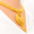 22k-gold-Lovely Traditional Crescent Necklace Set