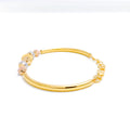 Fancy Sequined 22k Gold Bangle Bracelet
