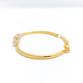 Lightweight Blush 22k Gold Bangle Bracelet