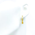 22k-gold-Opulent Multi Bead Hoop Earrings