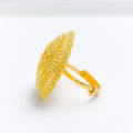 Palatial Floral 22k Gold Statement Ring