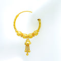 22k-gold-Attractive Textured Bead Bali