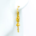 22k-gold-Charming Alternate Dangling Bali