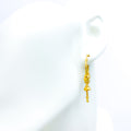 22k-gold-Charming Alternate Dangling Bali