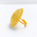 Stunning Ornate Beaded 22k Gold Statement Ring