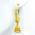 22k-gold-Palatial Textured Hoop Earrings