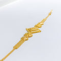 Reflective Mandala Pattern 22k Gold Bracelet